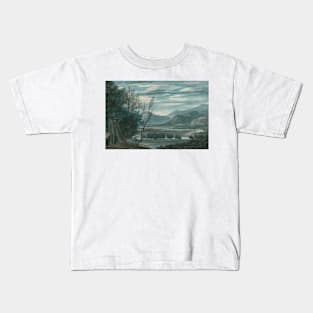 The Valley of the Eisak Near Brixen in the Tyrol by John Robert Cozens Kids T-Shirt